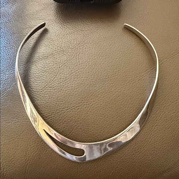 Taxco Jewelry - Vintage 925 Sterling Silver MEXICO TAXCO Modern collar choker